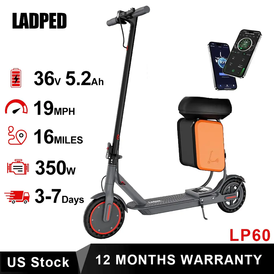 Trotinete Elétrica AOVOPRO LP60 | 350W, 30 km/h e Design Dobrável 6