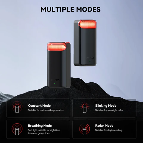  Luz Traseira com Radar CYCPLUS L7 | Deteção de Veículos até 160m e IPX6