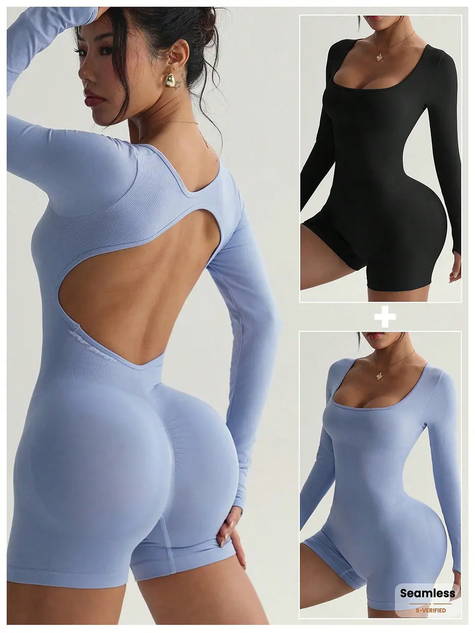 Macacão Bodycon Slayform com Design Cruzado nas Costas | Elegante e Desportivo 5