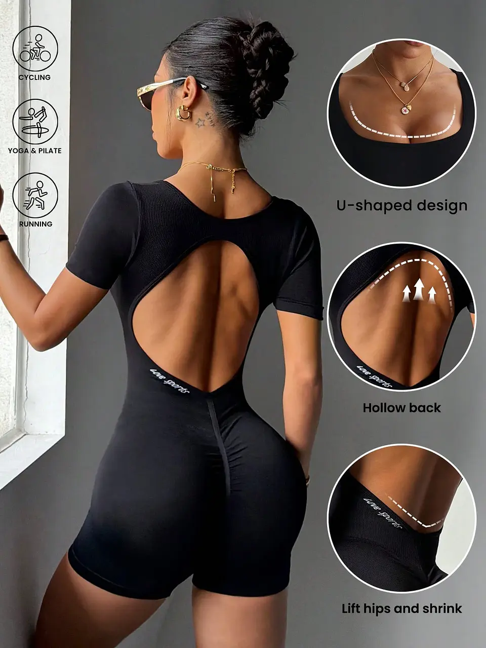 Macacão Bodycon Slayform: Design Backless e Cruzado  1