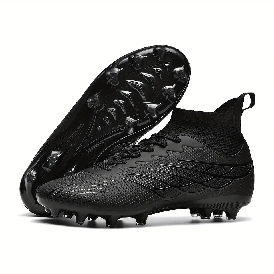 Botas de Futebol Masculinas de Alta Qualidade com Cabedal Sem Costura, Novos Tênis para Gramado Externo, Antiderrapantes, Resistentes ao Desgaste, Oferecem Super Aderência, Protege... 2