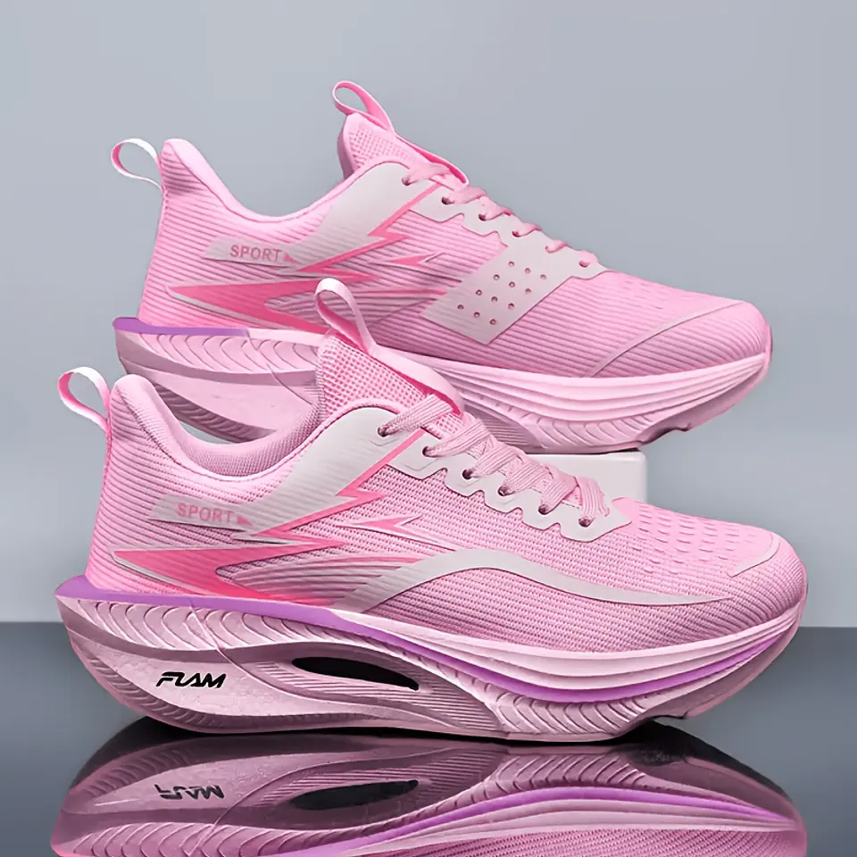 Ténis de Corrida Acolchoados para Homem e Mulher, Sola Grossa Leve, Flexíveis e Elásticos, Design Desportivo, Ajuste Contornado. Adequados para Uso Diário Casual, Treino de Fitness... 9
