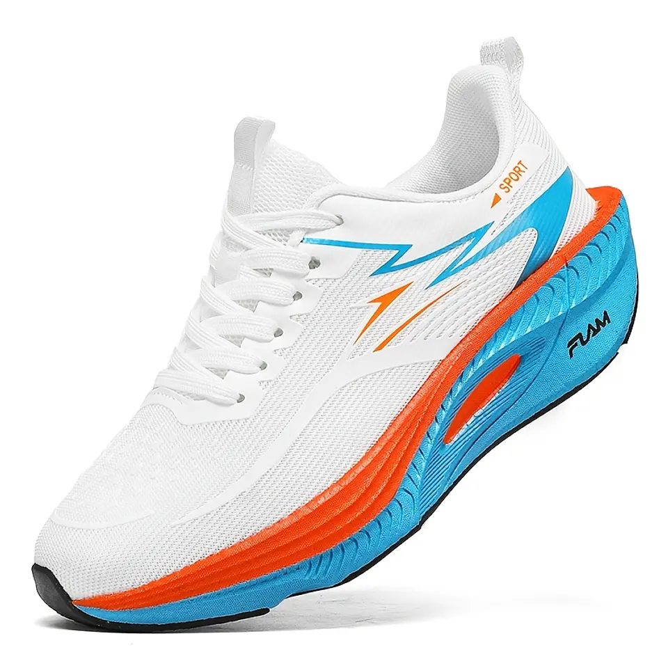 Ténis de Corrida Acolchoados para Homem e Mulher, Sola Grossa Leve, Flexíveis e Elásticos, Design Desportivo, Ajuste Contornado. Adequados para Uso Diário Casual, Treino de Fitness... 11