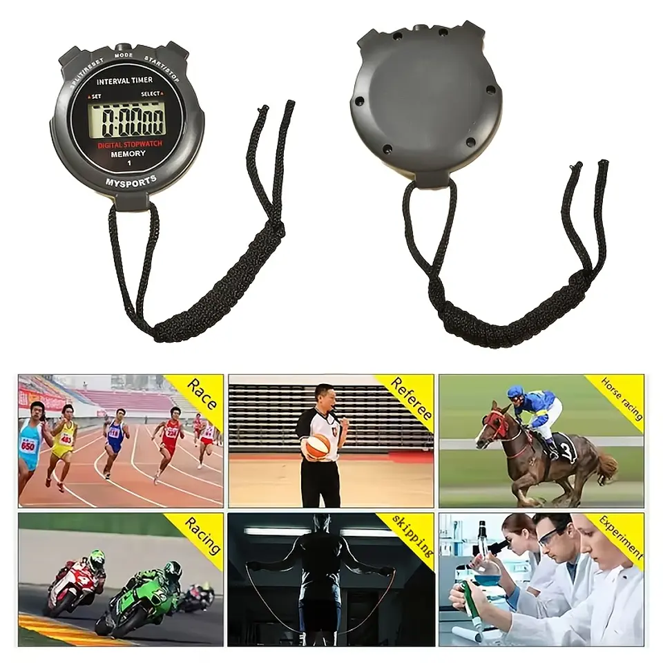 Cronómetro Desportivo MYSPORTS | Temporizador Digital para Corrida e Atletismo 7