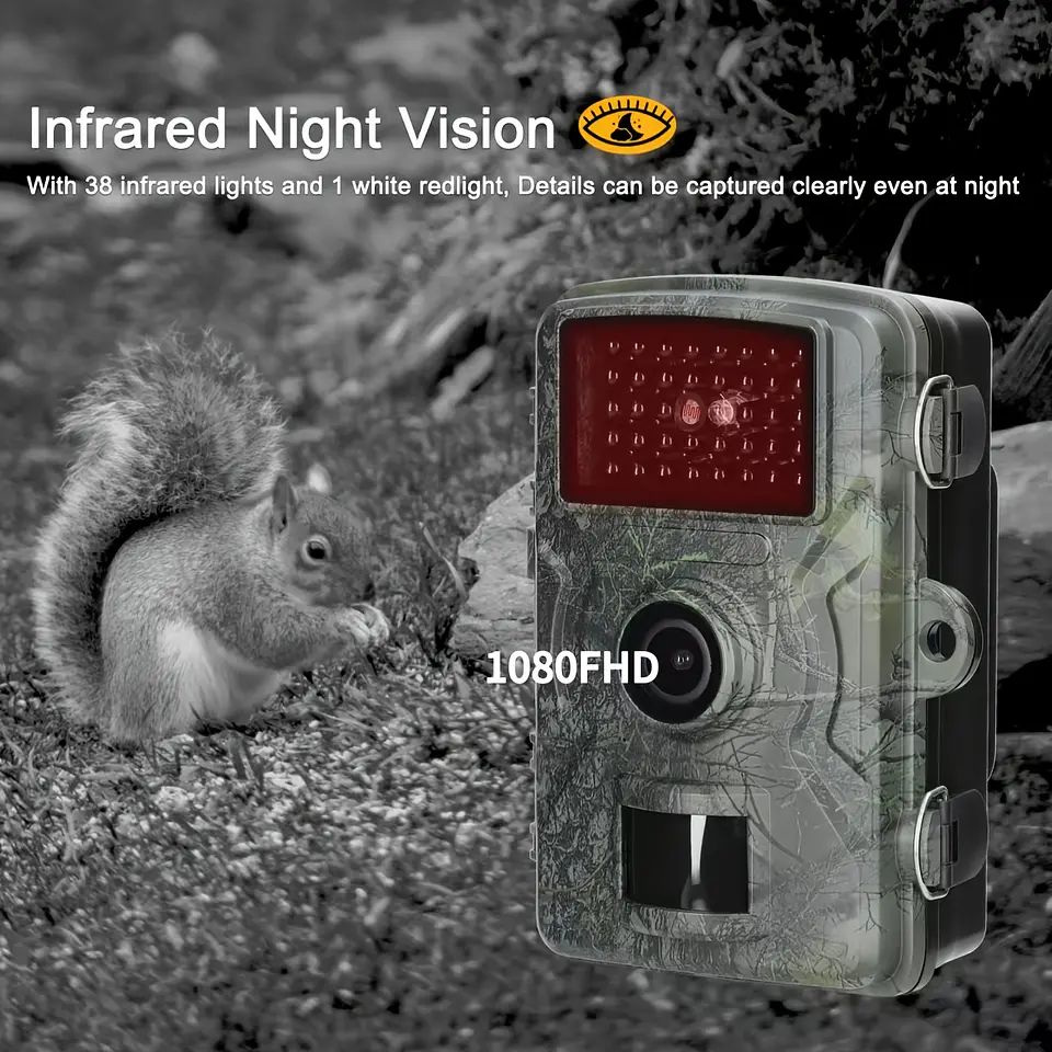 Câmara de Caça 1080P Infravermelha | Visão Noturna e Gravação em Loop 5