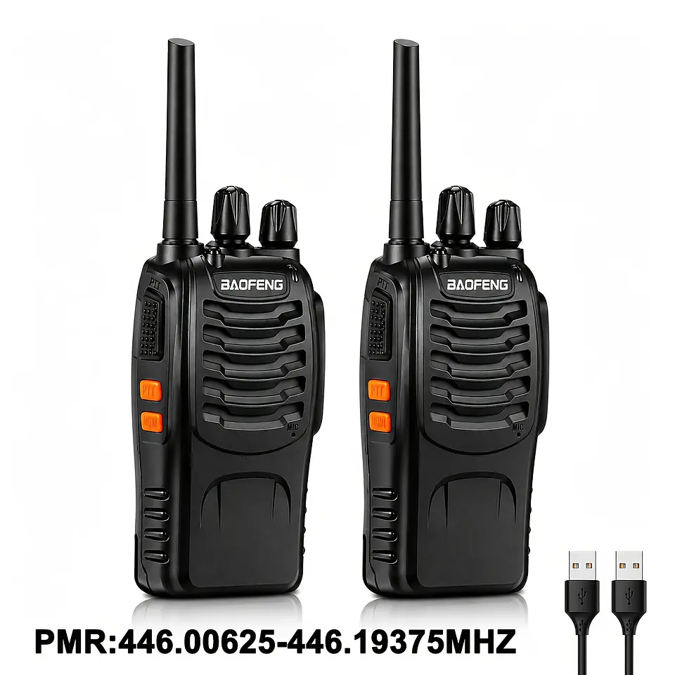 Walkie-Talkies Recarregáveis Loyyz | 3-5km de Alcance com Auriculares 1