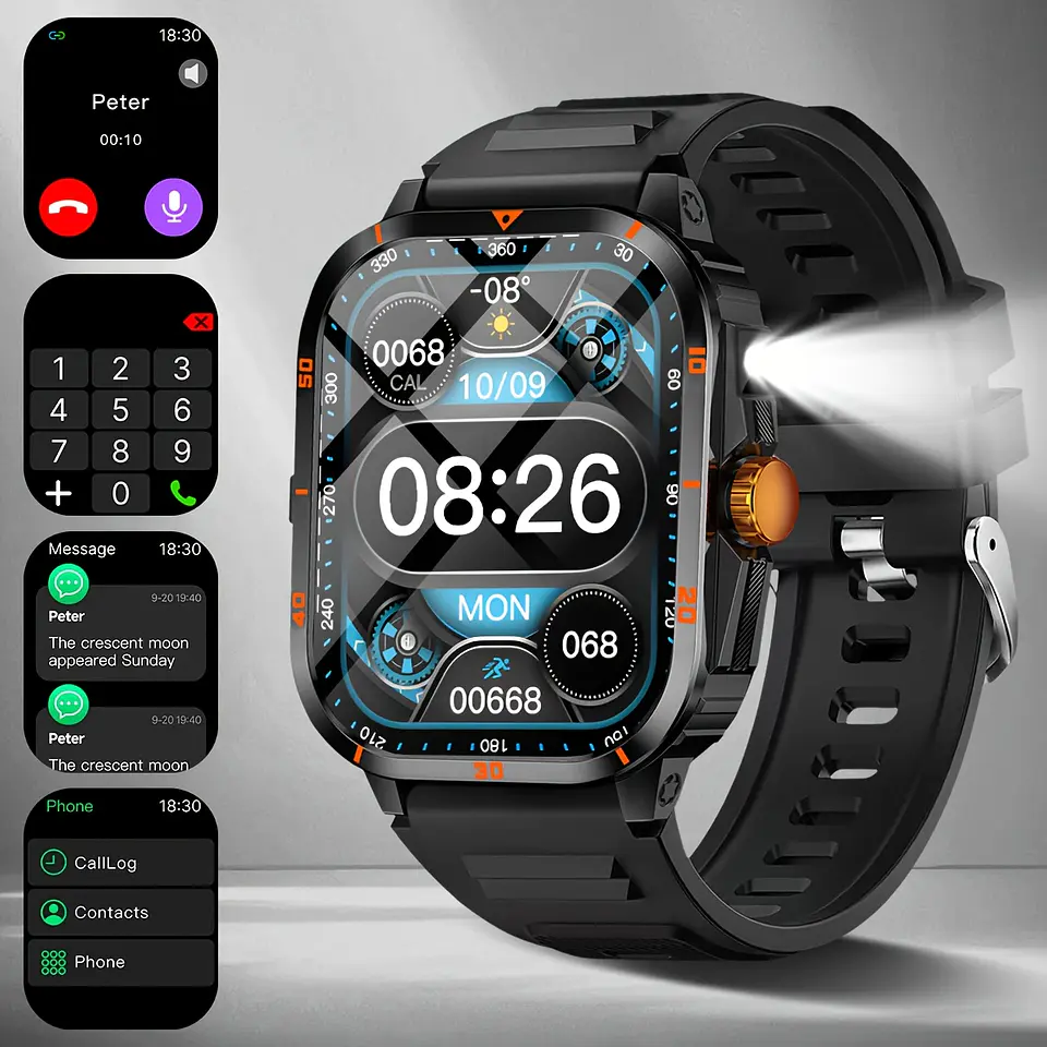 Smartwatch SIMSONLAB 5.11cm | Chamadas e Alertas com Mostradores Intercambiáveis 1