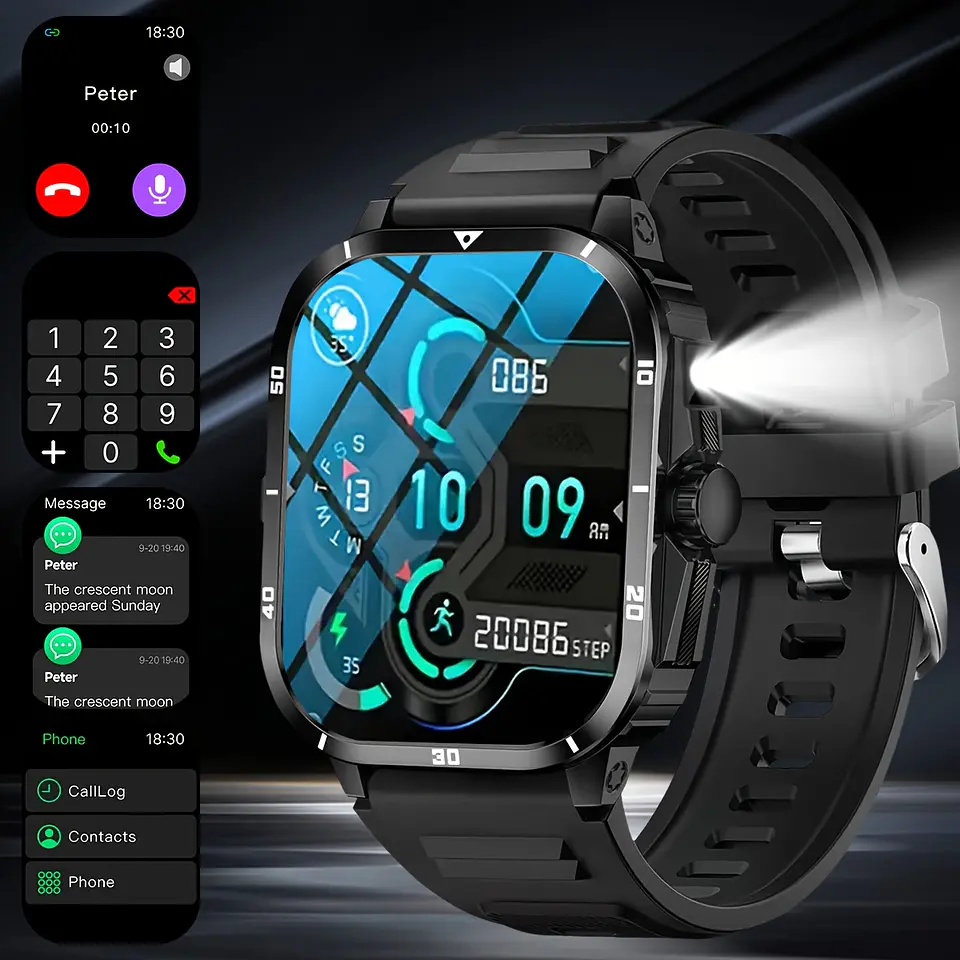 Smartwatch SIMSONLAB 5.11cm | Chamadas e Alertas com Mostradores Intercambiáveis 2