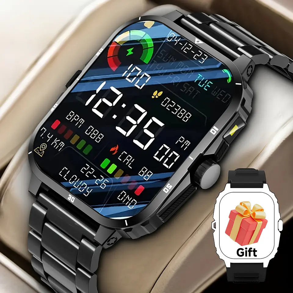Smartwatch SIMSONLAB 5.11cm | Chamadas e Alertas com Mostradores Intercambiáveis 3