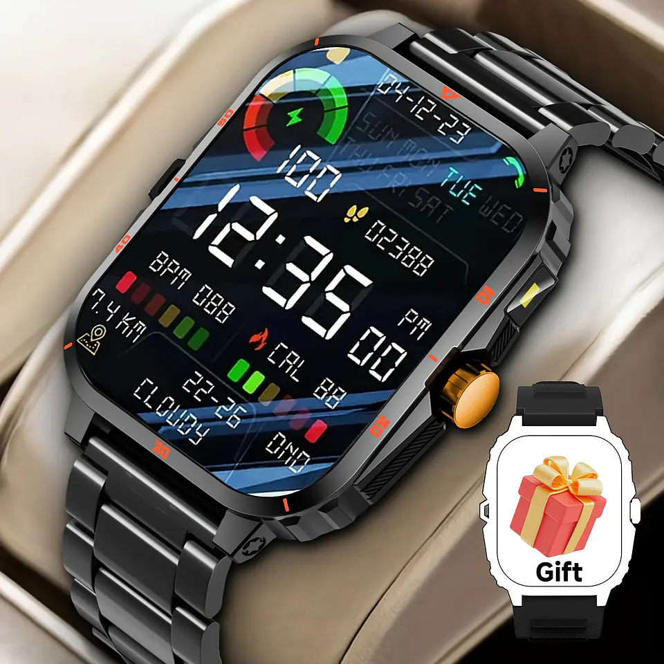 Smartwatch SIMSONLAB 5.11cm | Chamadas e Alertas com Mostradores Intercambiáveis 4