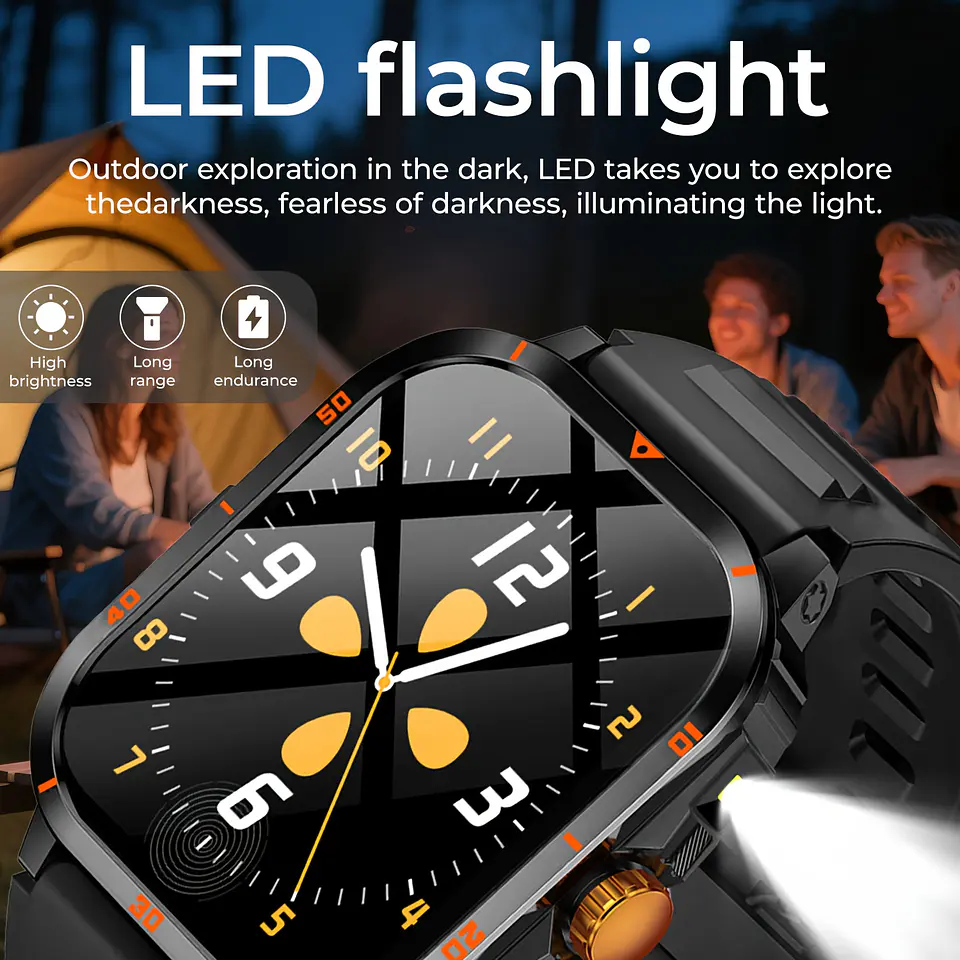 Smartwatch SIMSONLAB 5.11cm | Chamadas e Alertas com Mostradores Intercambiáveis 7