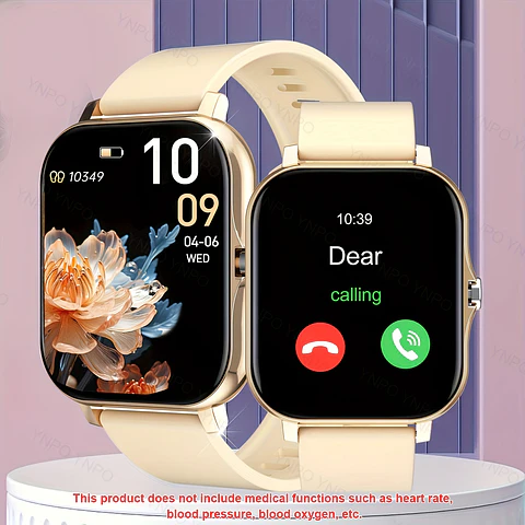 Smartwatch Ultrafino sem Bordas | Chamadas, Câmara Remota e Design Clássico