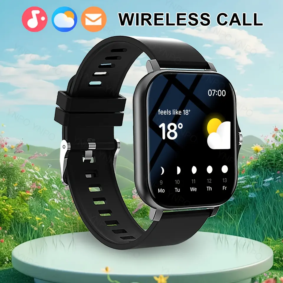Smartwatch Ultrafino sem Bordas | Chamadas, Câmara Remota e Design Clássico 2