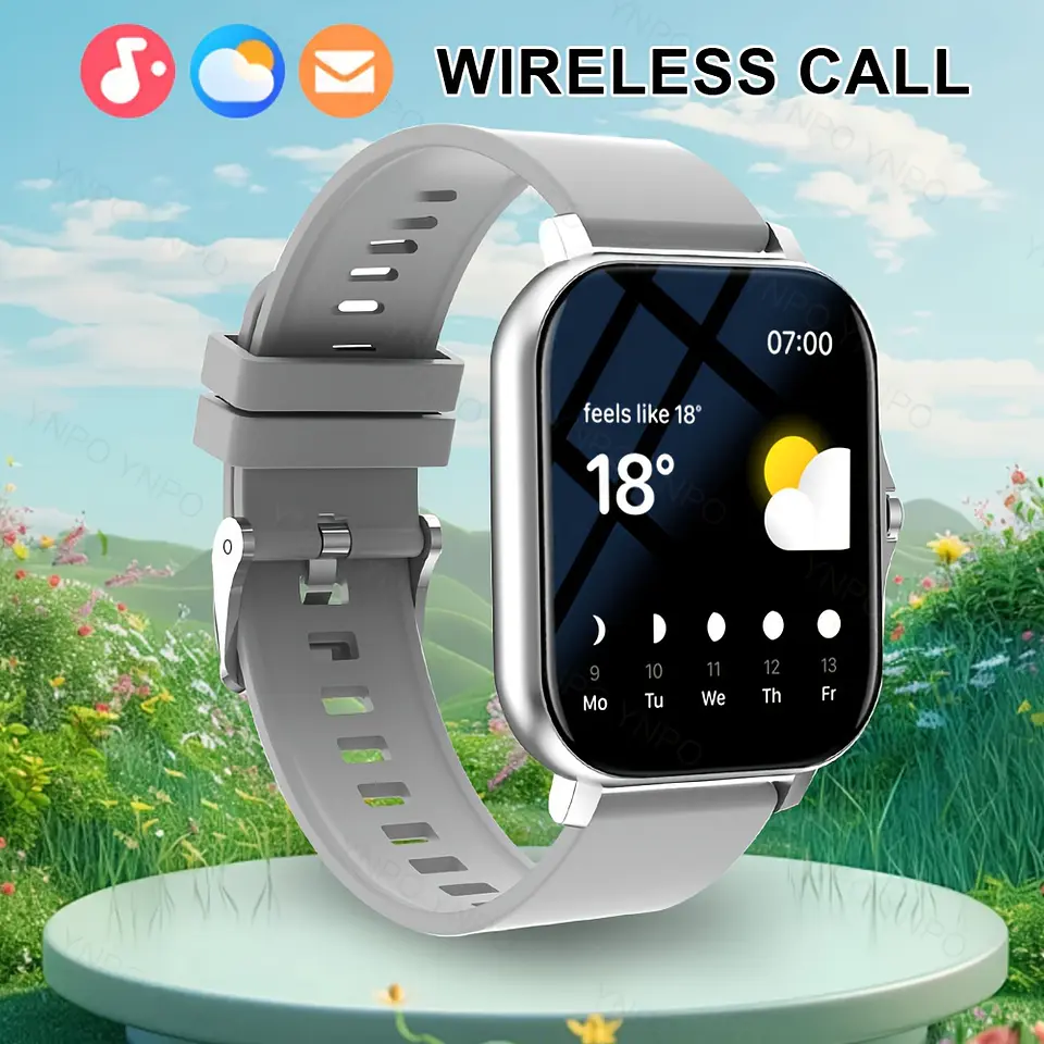 Smartwatch Ultrafino sem Bordas | Chamadas, Câmara Remota e Design Clássico 4
