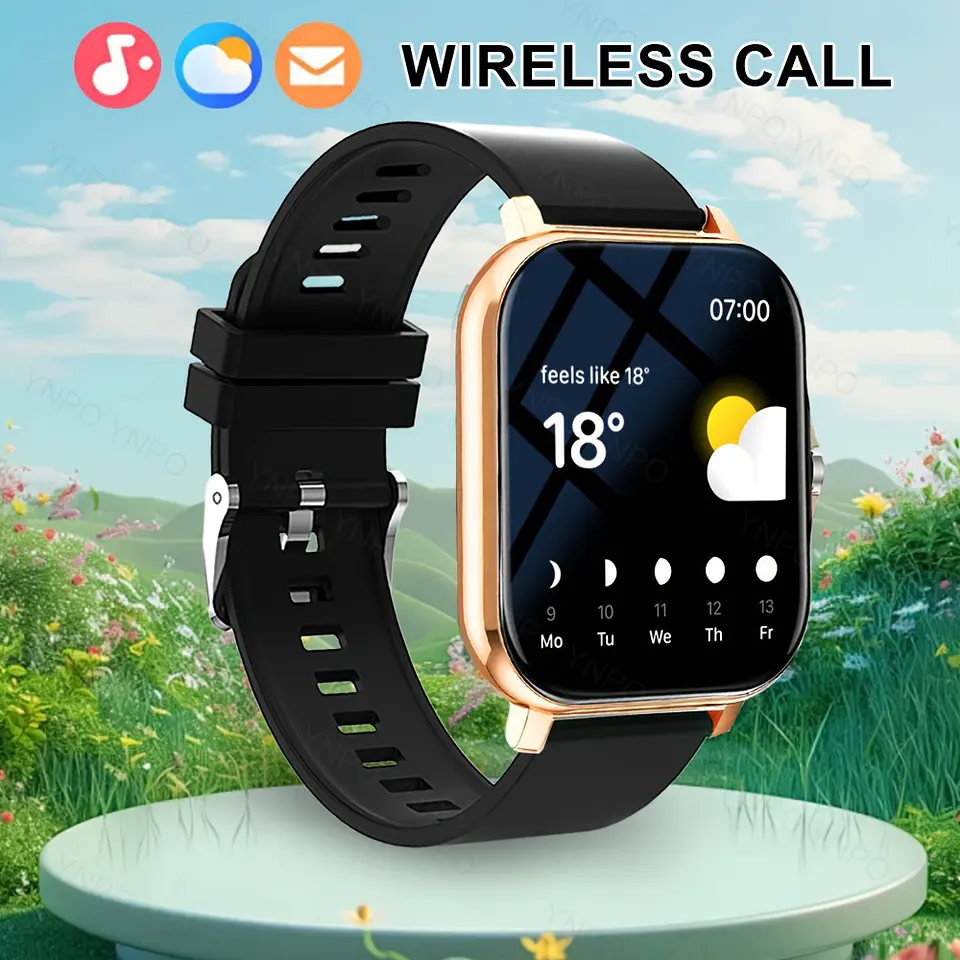 Smartwatch Ultrafino sem Bordas | Chamadas, Câmara Remota e Design Clássico 6