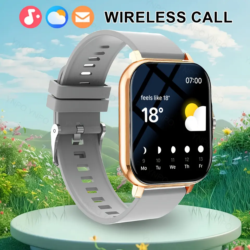 Smartwatch Ultrafino sem Bordas | Chamadas, Câmara Remota e Design Clássico 7