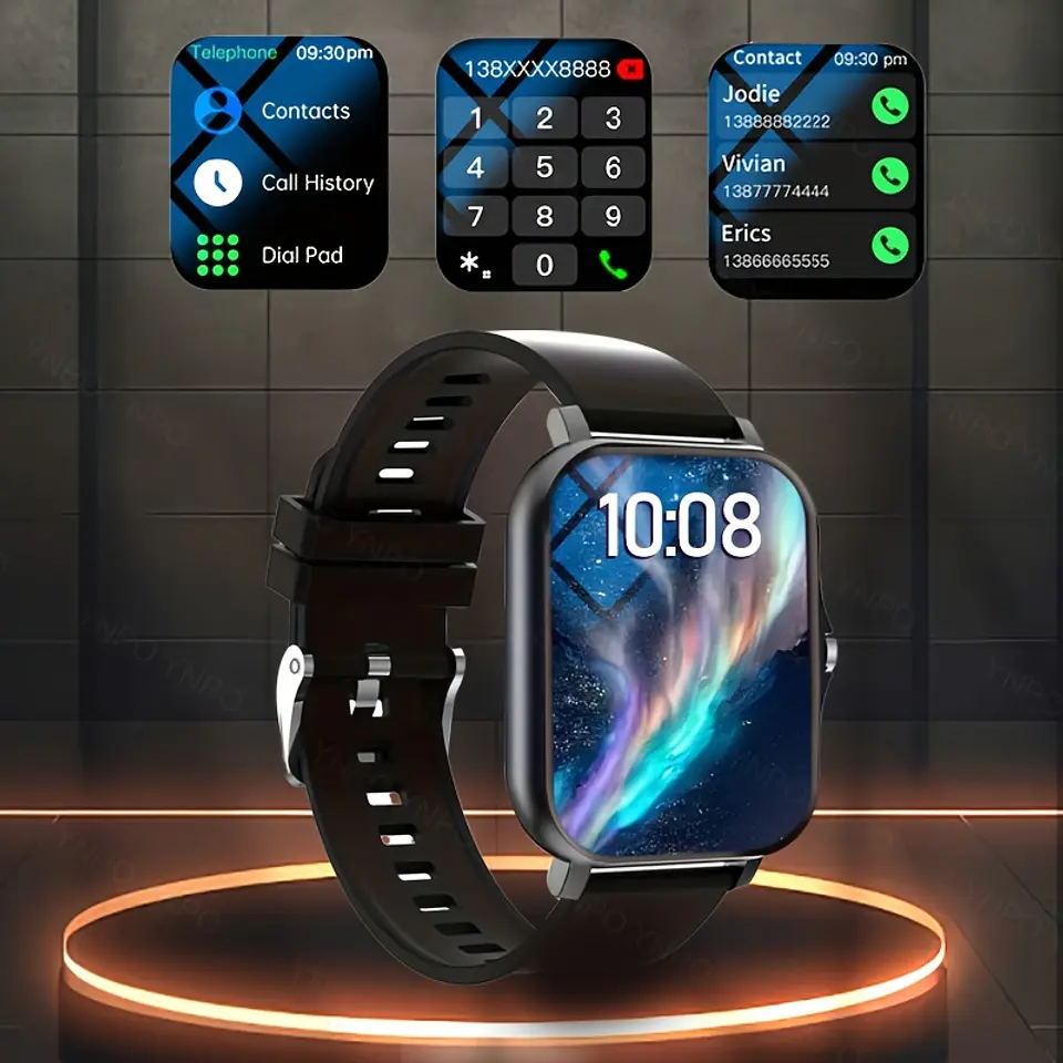 Smartwatch Ultrafino sem Bordas | Chamadas, Câmara Remota e Design Clássico 10
