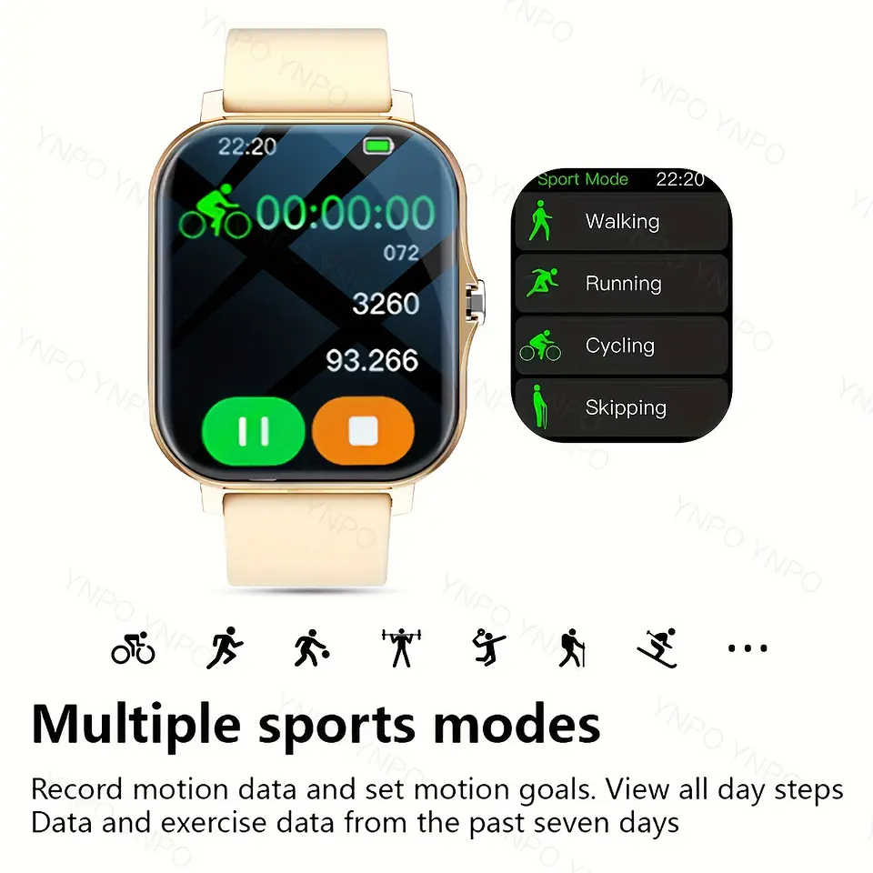 Smartwatch Ultrafino sem Bordas | Chamadas, Câmara Remota e Design Clássico 12