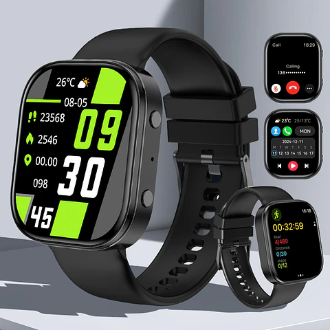Smartwatch 2026 para Homem/Mulher, Ecrã Amoled HD de 4,78 cm, com Chamada e Resposta Sem Fios, Monitor de Atividade, Mostradores de Relógio, Passos, Calorias, IP68