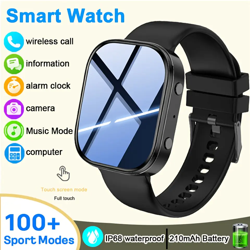 Smartwatch 2026 para Homem/Mulher, Ecrã Amoled HD de 4,78 cm, com Chamada e Resposta Sem Fios, Monitor de Atividade, Mostradores de Relógio, Passos, Calorias, IP68 2