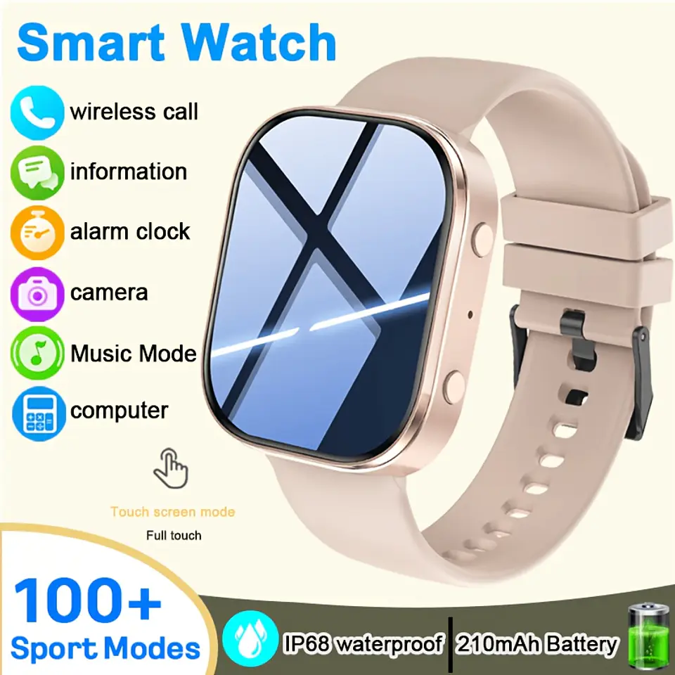 Smartwatch 2026 para Homem/Mulher, Ecrã Amoled HD de 4,78 cm, com Chamada e Resposta Sem Fios, Monitor de Atividade, Mostradores de Relógio, Passos, Calorias, IP68 4
