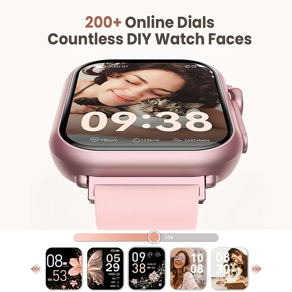 Relógio Inteligente para Homens e Mulheres: Compatível com iPhone e Android, com Chamadas BT, Monitorização do Sono, Resistência à Água IP68, Monitorização de Fitness com Mais de 1... 14