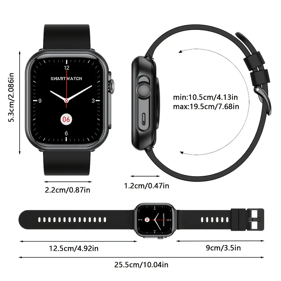 Relógio Inteligente para Homens e Mulheres: Compatível com iPhone e Android, com Chamadas BT, Monitorização do Sono, Resistência à Água IP68, Monitorização de Fitness com Mais de 1... 17