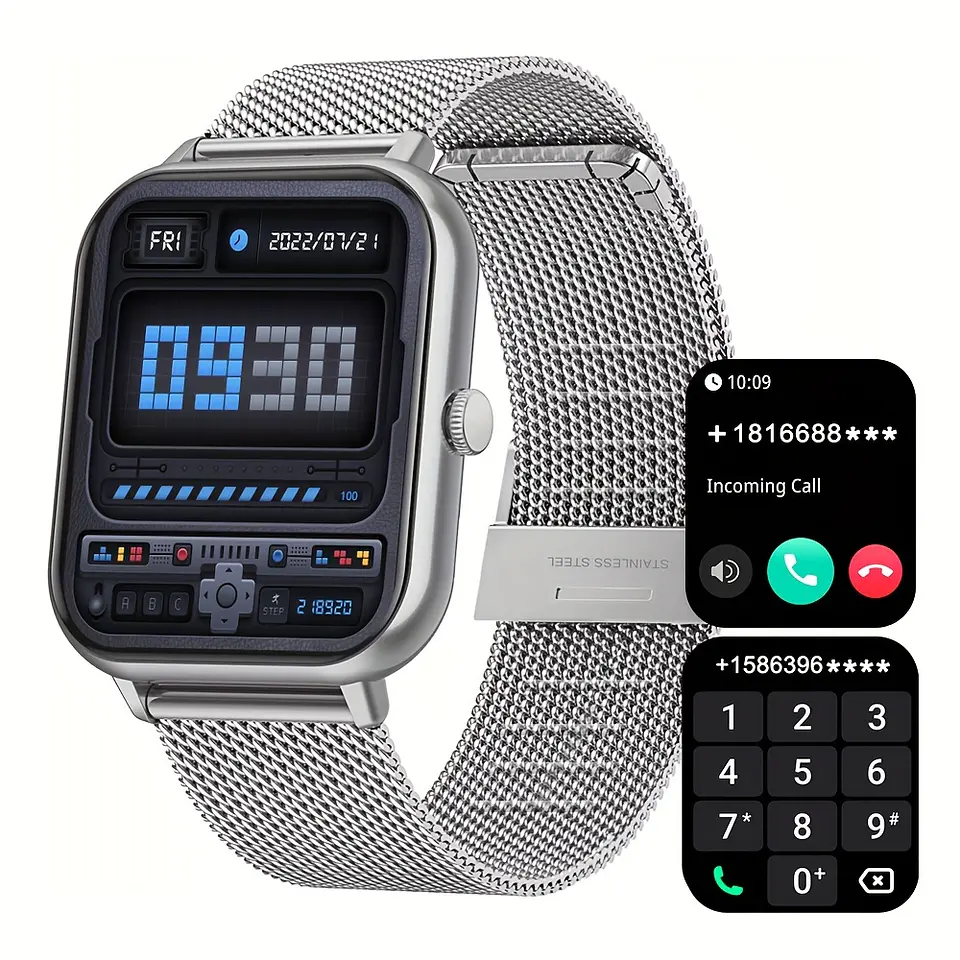 Smartwatch Compatível com Celulares Android/iOS, Monitor de Atividades Físicas com Tela Touchscreen Completa de 1,83", Controle de Voz, Mais de 100 Modos Esportivos, Contador de Pa... 3