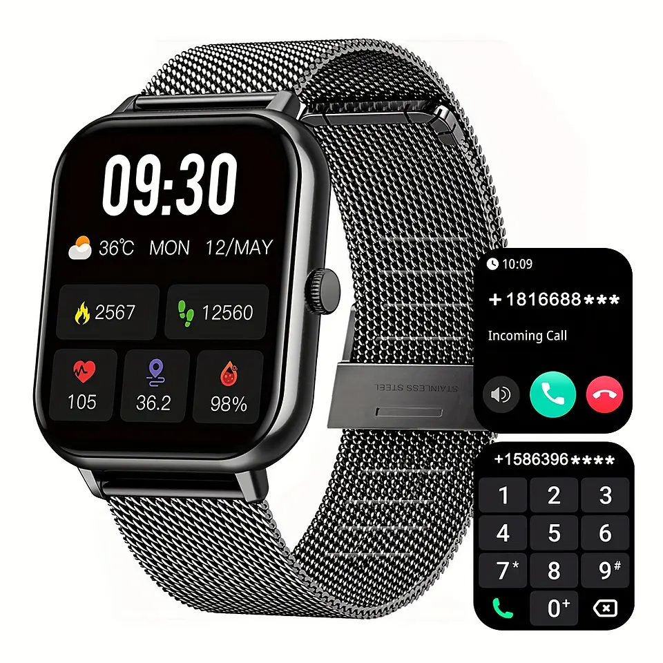 Smartwatch Compatível com Celulares Android/iOS, Monitor de Atividades Físicas com Tela Touchscreen Completa de 1,83", Controle de Voz, Mais de 100 Modos Esportivos, Contador de Pa... 13