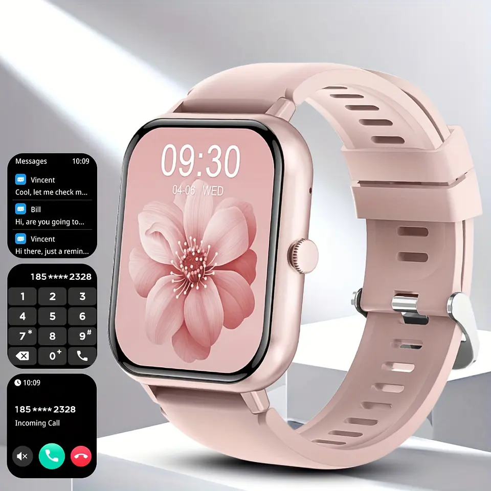 Smartwatch Pro Ecrã Total – Fitness Resistente à Água com Texto e Chamadas, Mais de 100 Modos de Exercício, Pedómetro, Distância e Calorias, Compatível com Android e Telemóvel 6