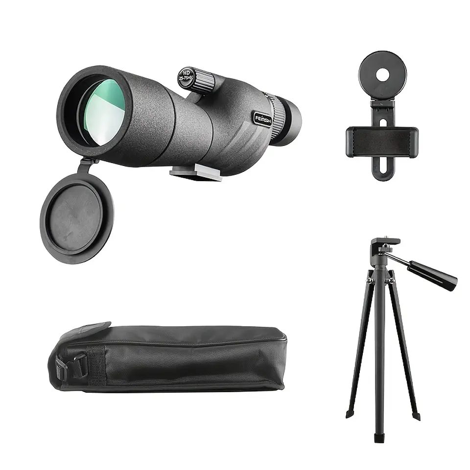 Kit de Lente de Observação HD 25-75x60, Lente Objetiva de 60 mm, Ideal para Campismo, Observação de Aves e Vida Selvagem a Longa Distância, Tiro ao Alvo e Identificação de Objetivo... 4