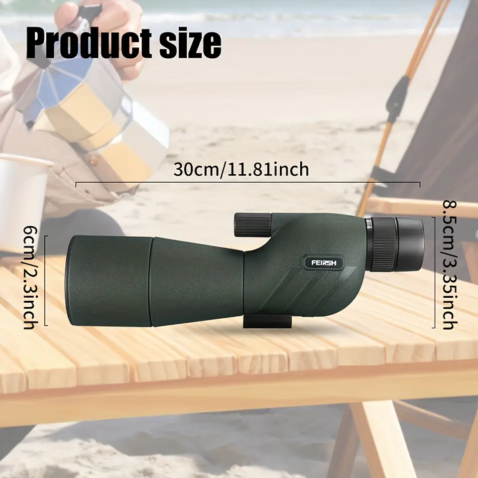 Kit de Lente de Observação HD 25-75x60, Lente Objetiva de 60 mm, Ideal para Campismo, Observação de Aves e Vida Selvagem a Longa Distância, Tiro ao Alvo e Identificação de Objetivo... 8