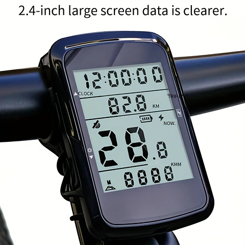Computador de Ciclismo com GPS e Odômetro Sem Fios, Velocímetro para Bicicleta de Montanha, Carregamento USB, Computador de Ciclismo