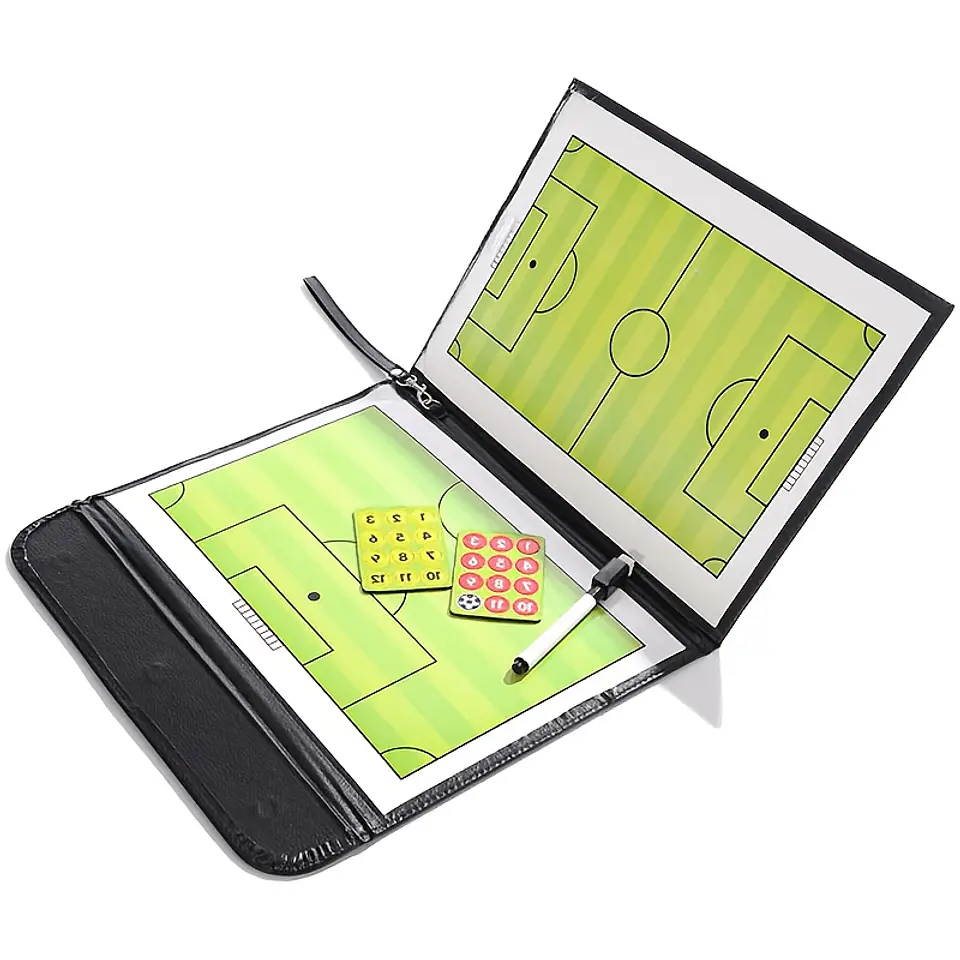 Quadro Tático de Futebol Magnético e Apagável – Quadro de Treino Portátil e Dobrável com Marcadores Magnéticos 5