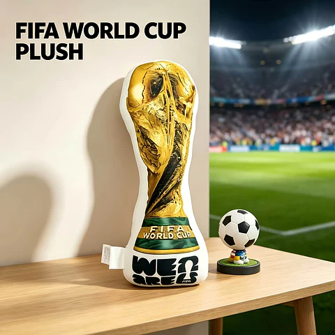 Almofada Mascote da Copa do Mundo 2026 – Almofada Troféu Hércules, Almofada Nova de Alta Qualidade, Ultramacia, Ideal para Eventos Esportivos, Presentes e Lembrancinhas de Festa