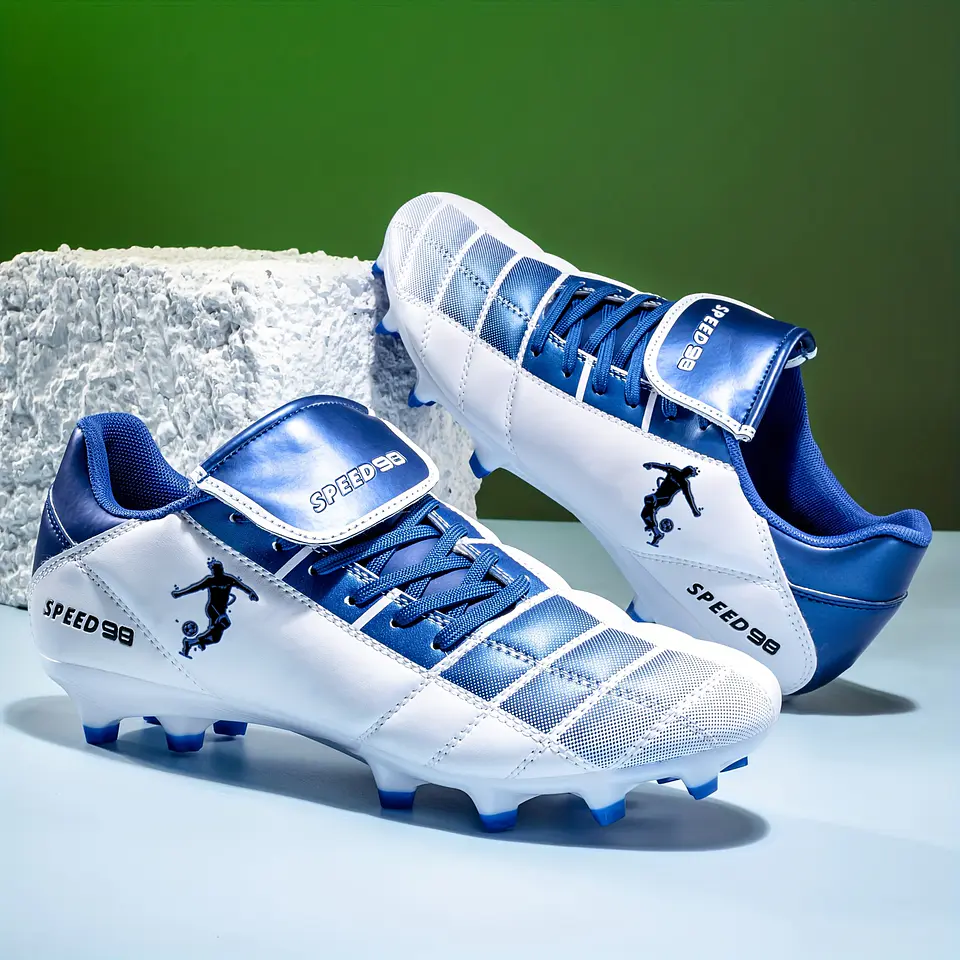 Chuteiras de Futebol Profissionais Novas com Pitons AG, Botas Antiderrapantes e Respiráveis, Chuteiras de Futebol Leves para Relvado Externo, Calçados para Competições... 4