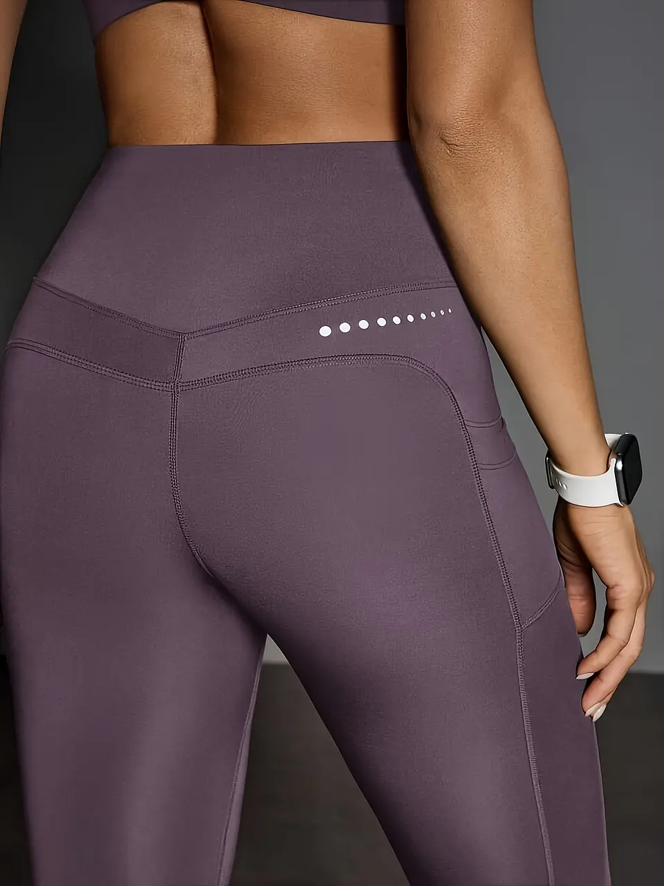Leggings de Cintura Alta com Bolsos | Efeito Levanta-Bumbum para Corrida e Ginásio  7