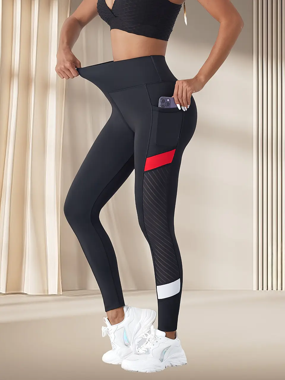 Leggings Desportivas com Bolso | Controlo de Barriga e Alta Elasticidade 6