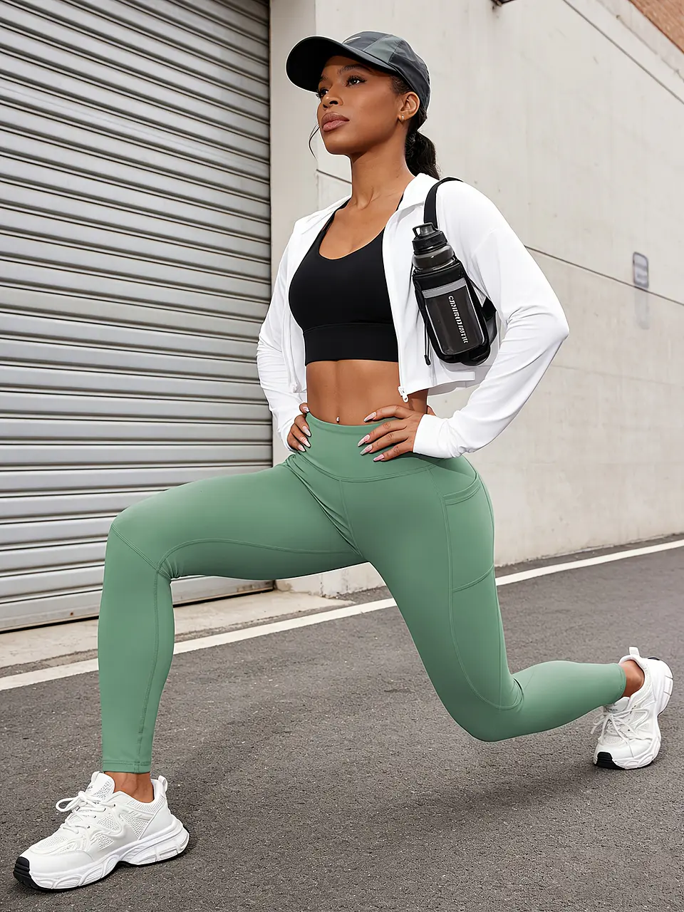 Leggings de Yoga Cintura Alta com Bolsos | Efeito Naked Sensation para Treino  17