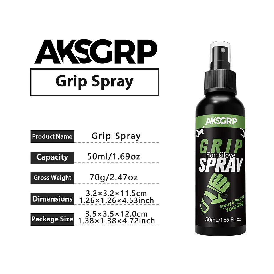 Spray Antiderrapante para Luvas de Guarda-Redes e Raquetes | Aderência Máxima 2