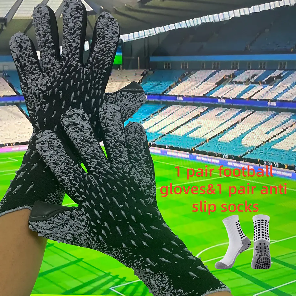 Conjunto Luvas e Meias de Futebol | Antiderrapantes e Respiráveis 3