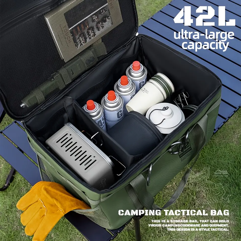 Bolsa de Armazenamento para Equipamento de Campismo | Estojo Utilitário para Utensílios de Cozinha 1