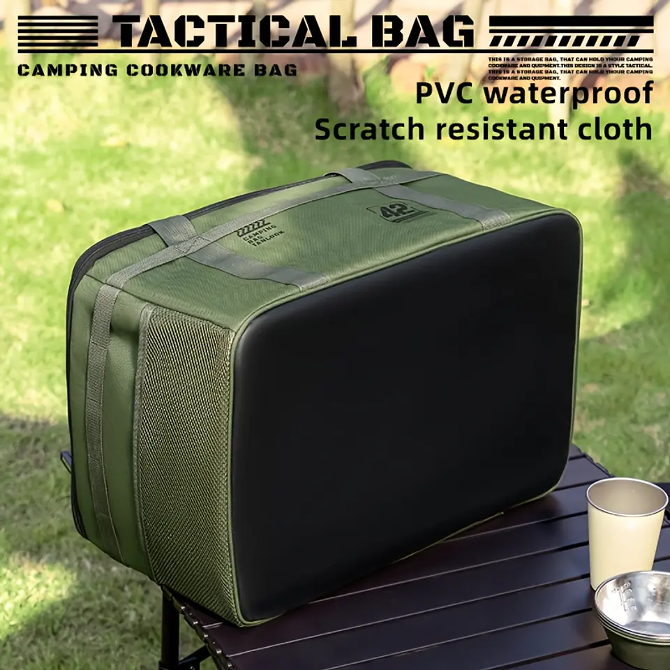 Bolsa de Armazenamento para Equipamento de Campismo | Estojo Utilitário para Utensílios de Cozinha 8