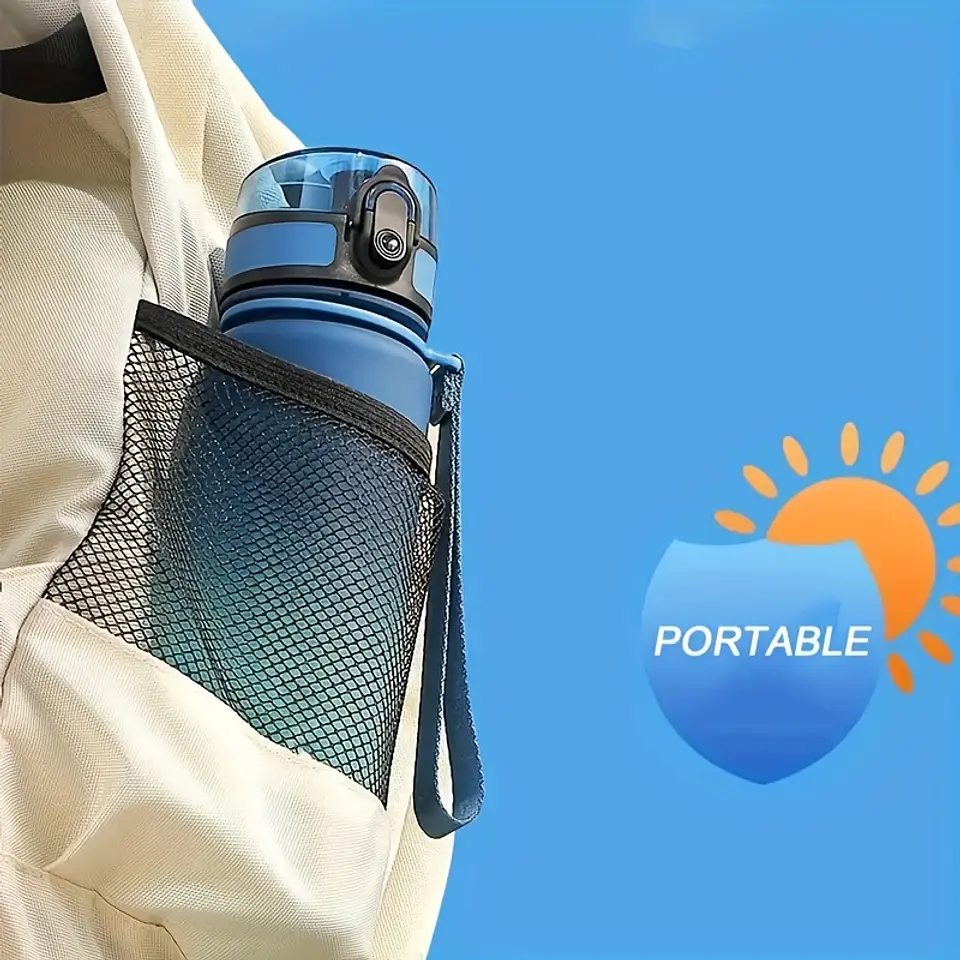 Garrafa de Água Desportiva com Design Flip | 650ml/1L com Cor Gradiente 10