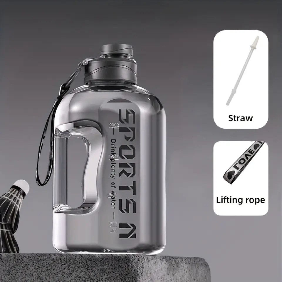 Garrafa de Água Desportiva 1700ml com Canudo | Material PC e Tampa com Palhinha 3