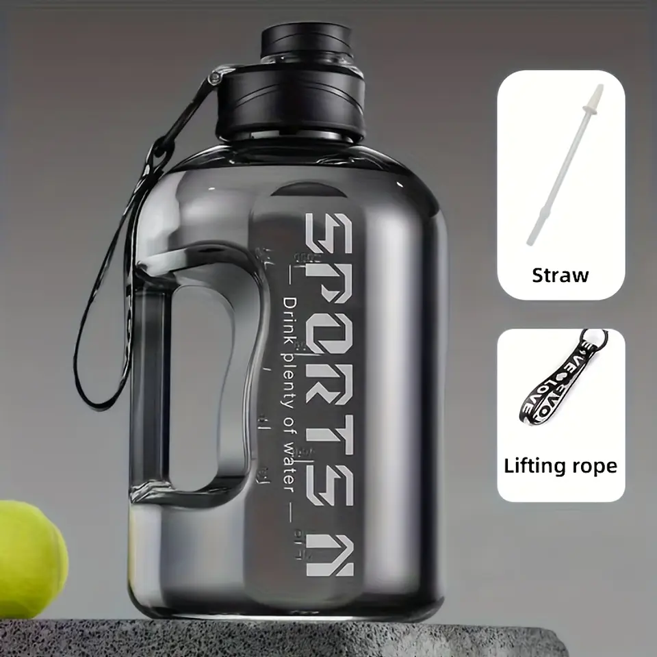 Garrafa de Água Desportiva 1700ml com Canudo | Material PC e Tampa com Palhinha 4
