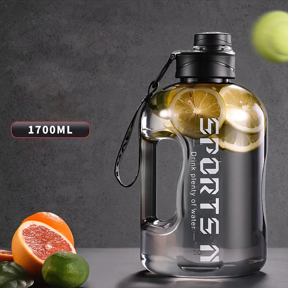 Garrafa de Água Desportiva 1700ml com Canudo | Material PC e Tampa com Palhinha 5