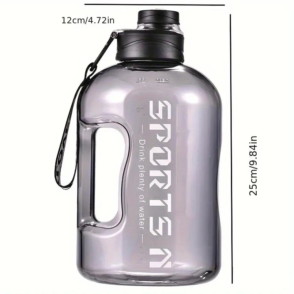 Garrafa de Água Desportiva 1700ml com Canudo | Material PC e Tampa com Palhinha 13