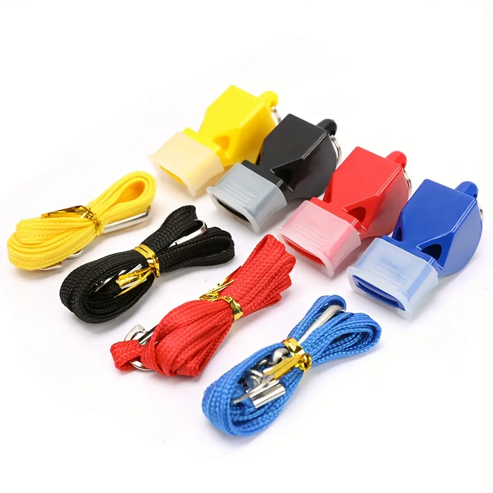 Conjunto de 4 Apitos Profissionais com Cordão | Para Treinos de Basquetebol, Futebol e Mais  4