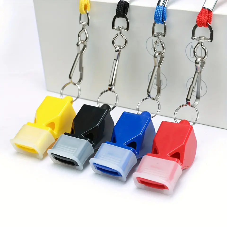 Conjunto de 4 Apitos Profissionais com Cordão | Para Treinos de Basquetebol, Futebol e Mais  6